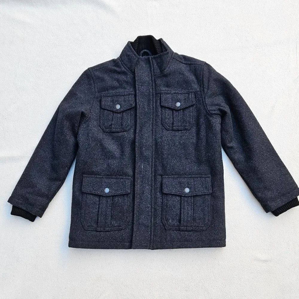 Gap Kids Charcoal Gray Peacoat Size M